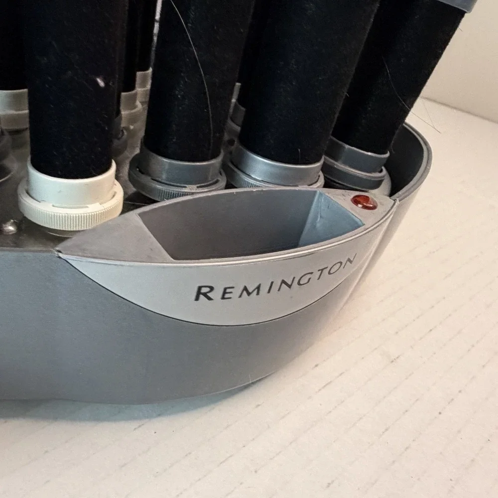 Remington Hot Rollers Curlers Model KF-201 Set 19 Velvet Clips 3‎ Sizes Tested